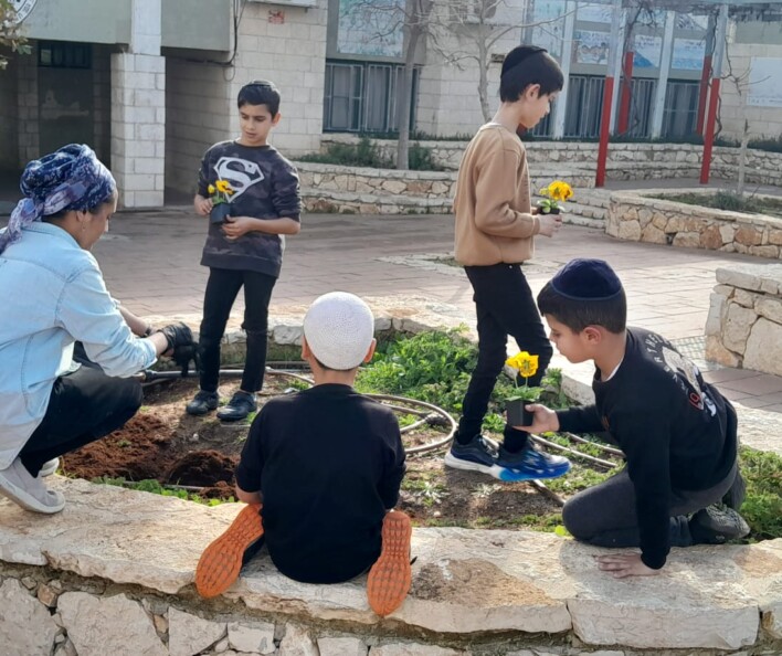 יום שתילה לט"ו בשבט בבתי הספר